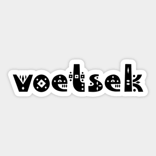 Voetsek Sticker